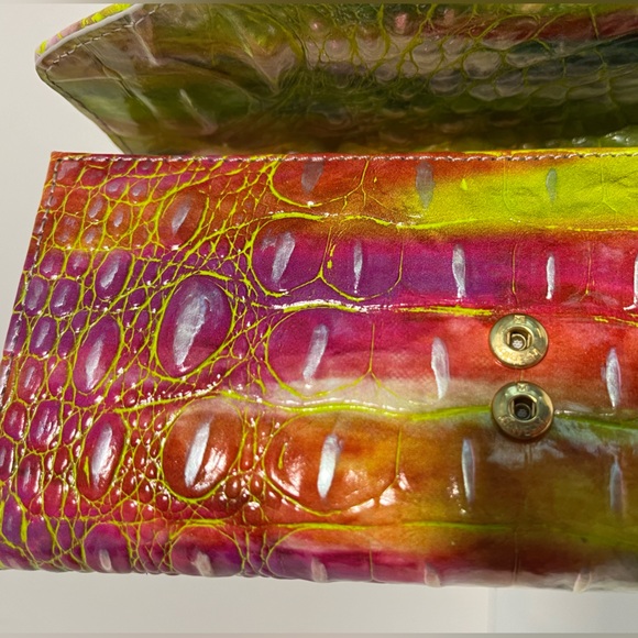 BRAHMIN VERONICA Genuine CrocEmbossed Leather Trifold Envelope Wallet - Picture 10 of 15